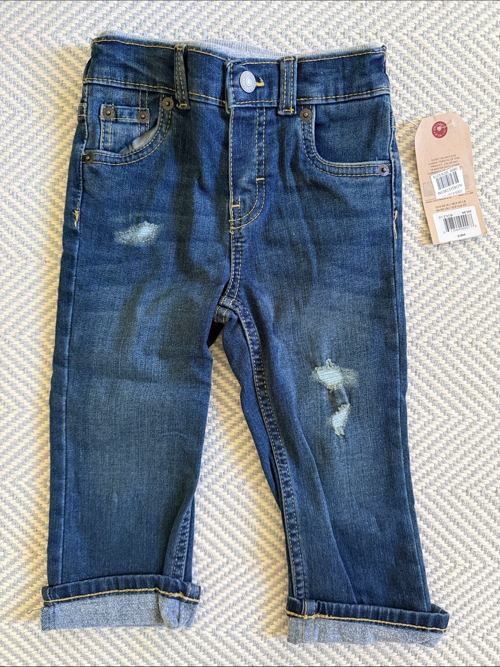 NWT Levi’s Kids Murphy Pull On Straight Fit Jeans Toddler Boys Jeans